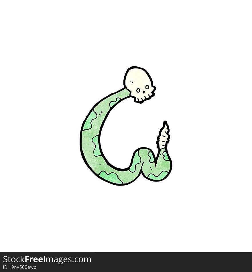 cartoon spooky serpent