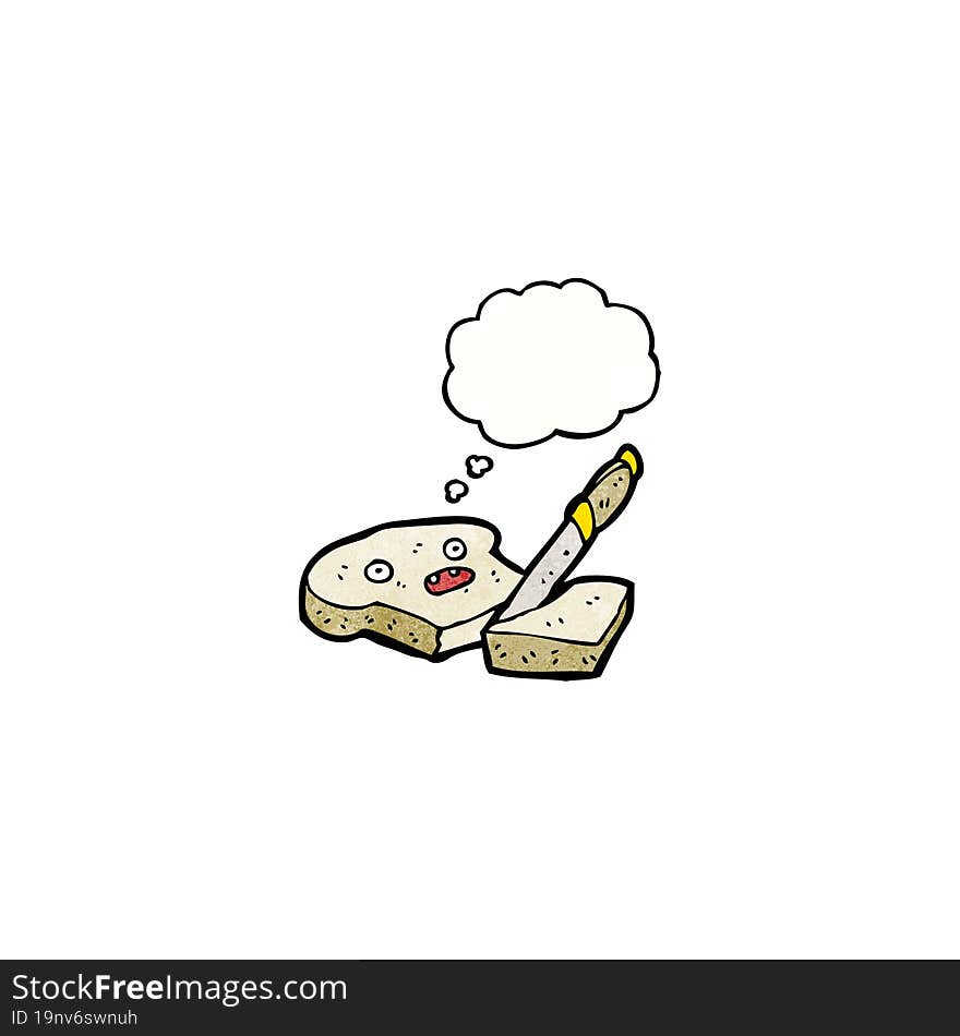 sliced bread cartoon character