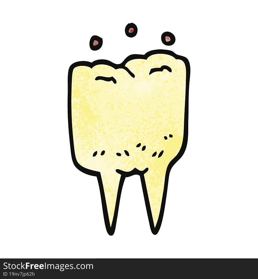 cartoon doodle tooth