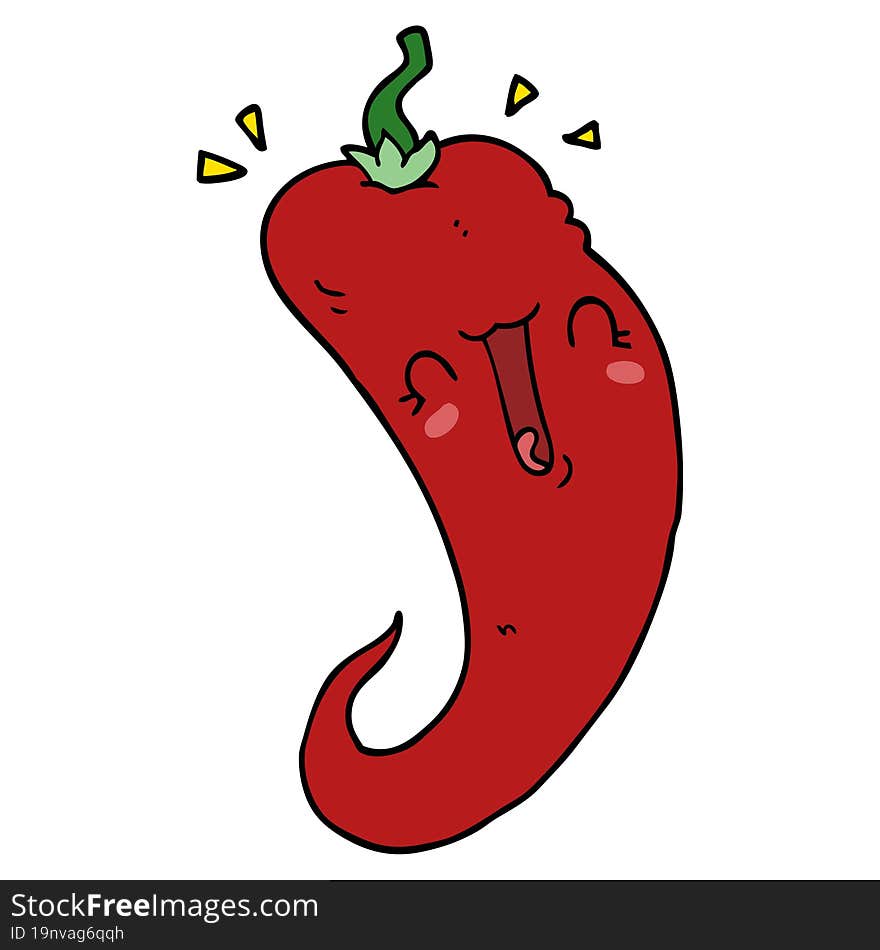 cartoon chili pepper