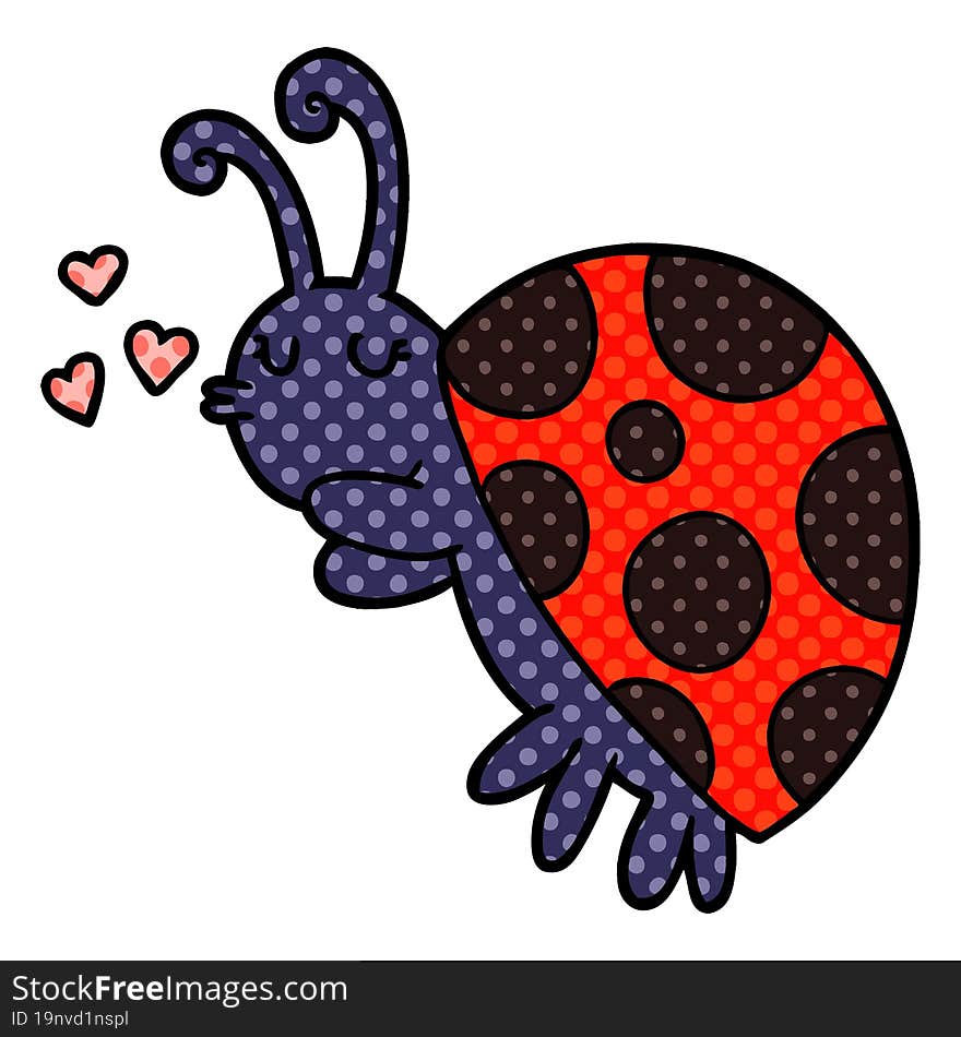 cartoon ladybug. cartoon ladybug