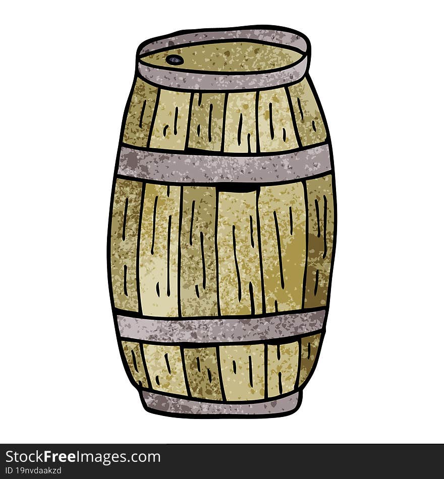 cartoon doodle beer barrel