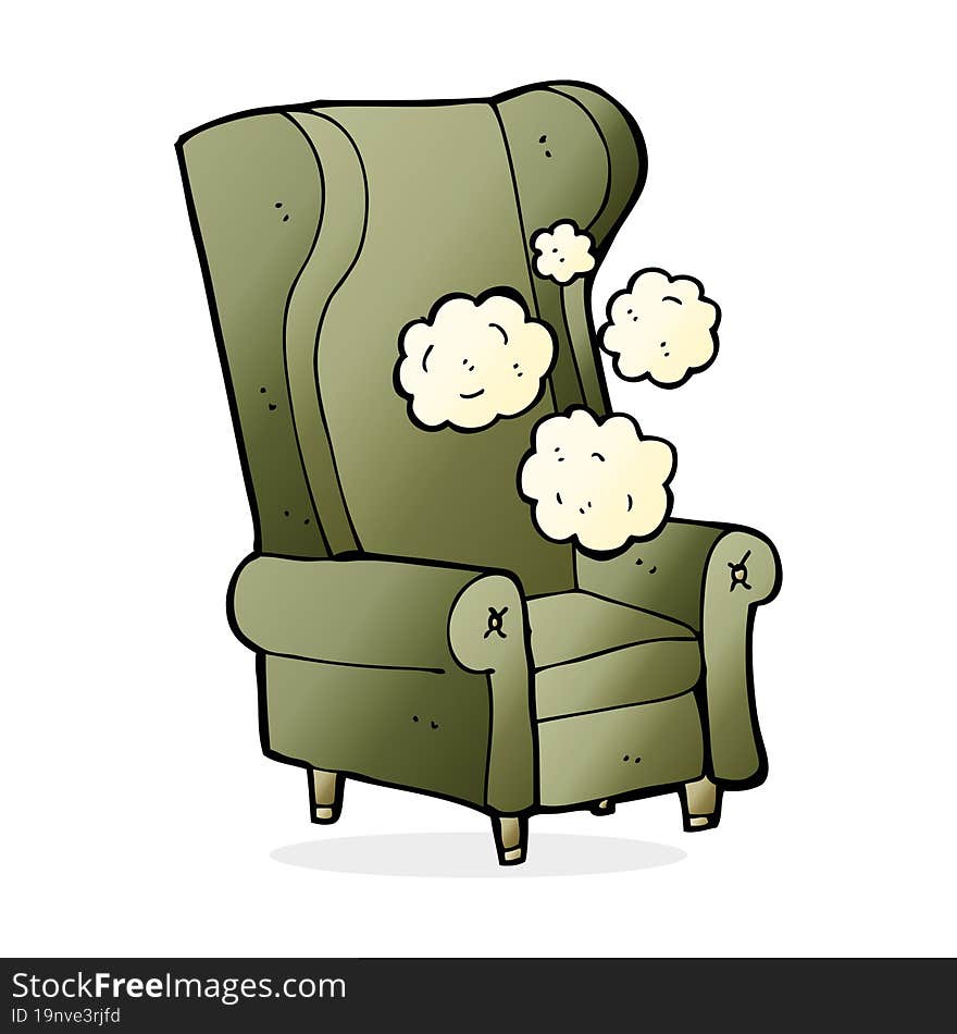 cartoon old chair