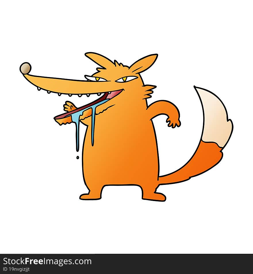 fat fox cartoon character. fat fox cartoon character