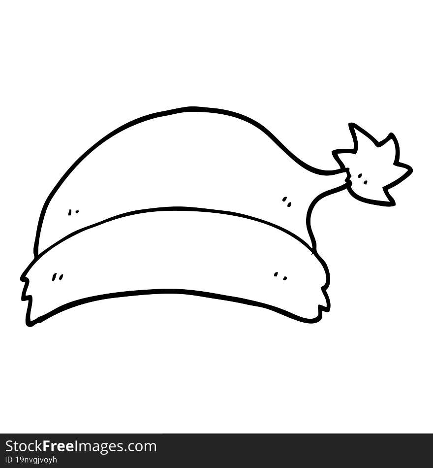 cartoon christmas hat