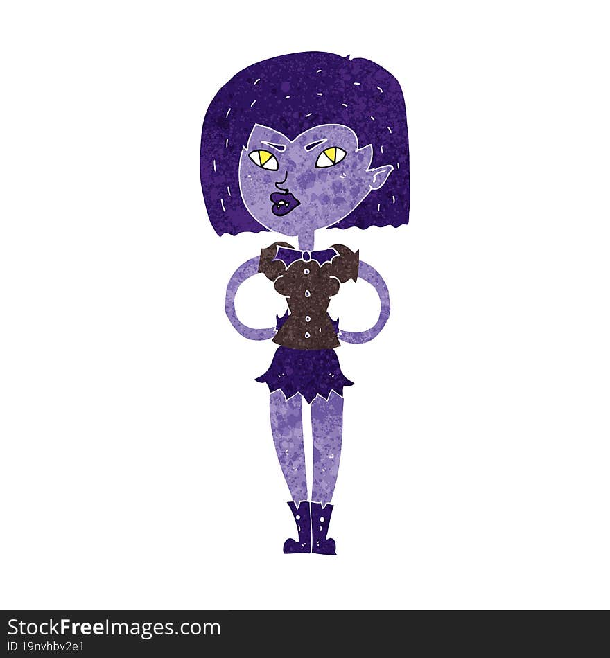 cartoon vampire girl