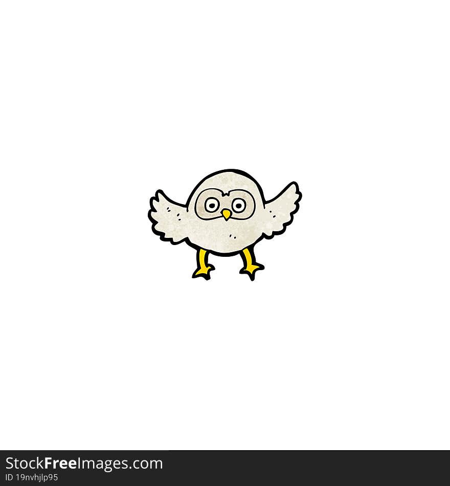 cute little owl cartoon