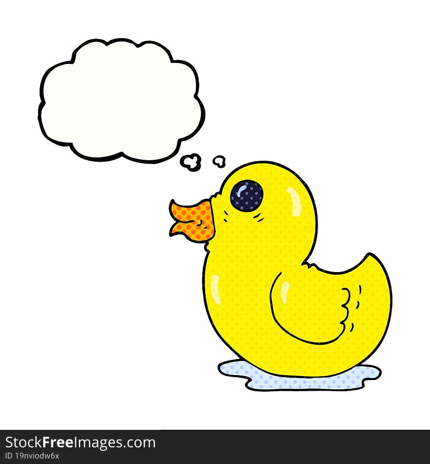 thought bubble cartoon rubber duck