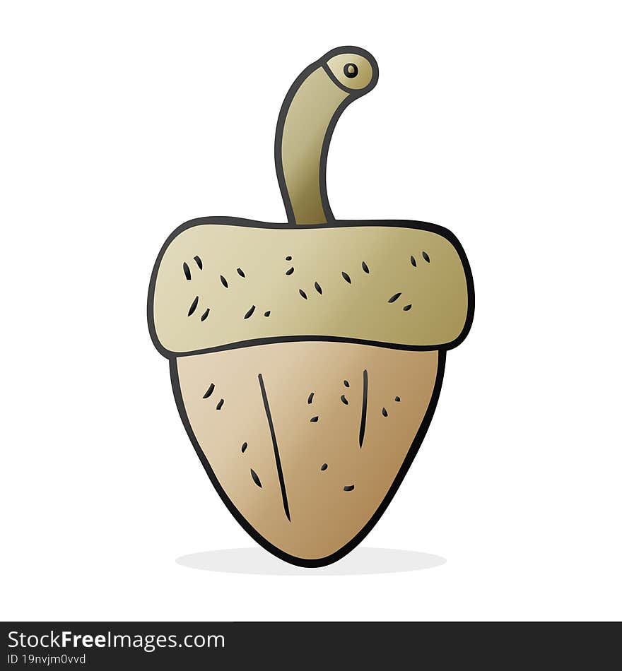 cartoon acorn