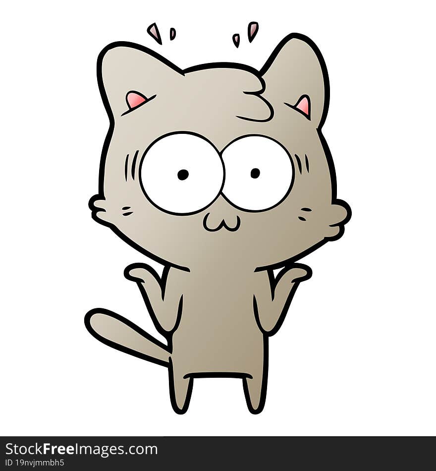 cartoon surprised cat. cartoon surprised cat