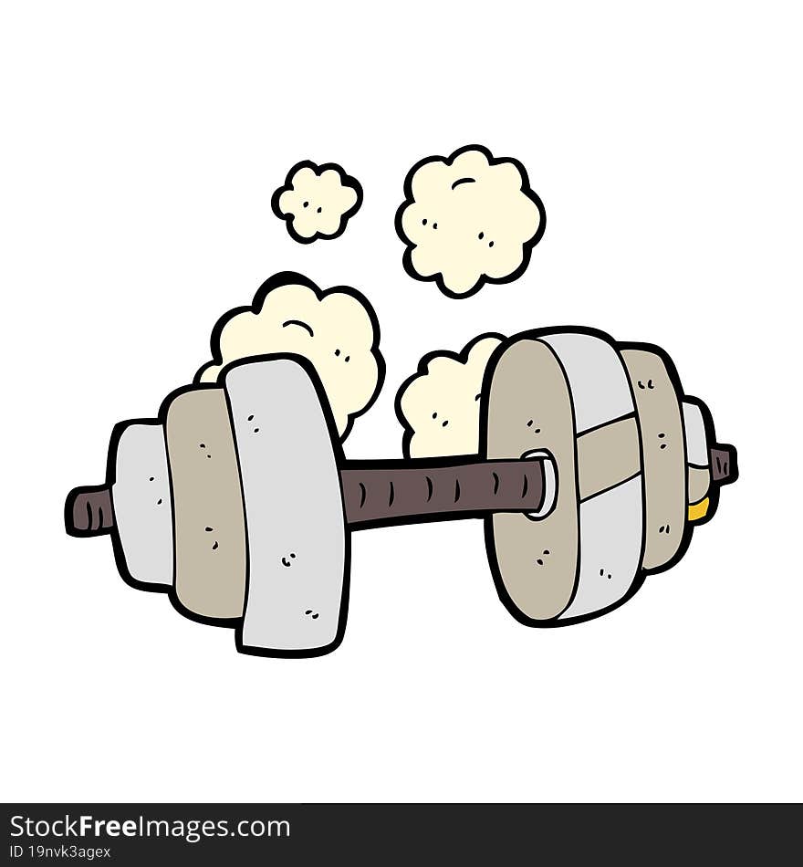 Cartoon Dumbbell