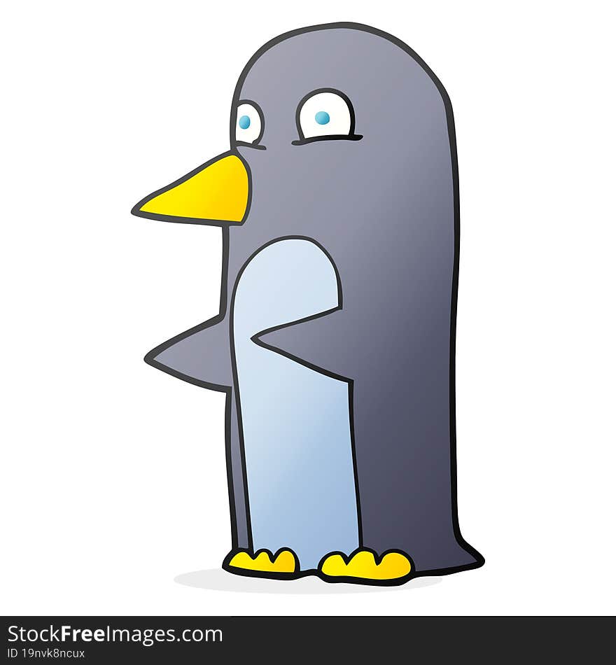 cartoon penguin