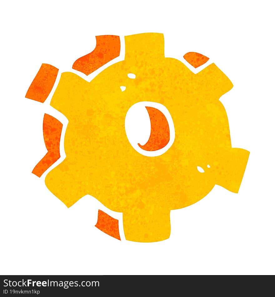 Cartoon Cog Symbol