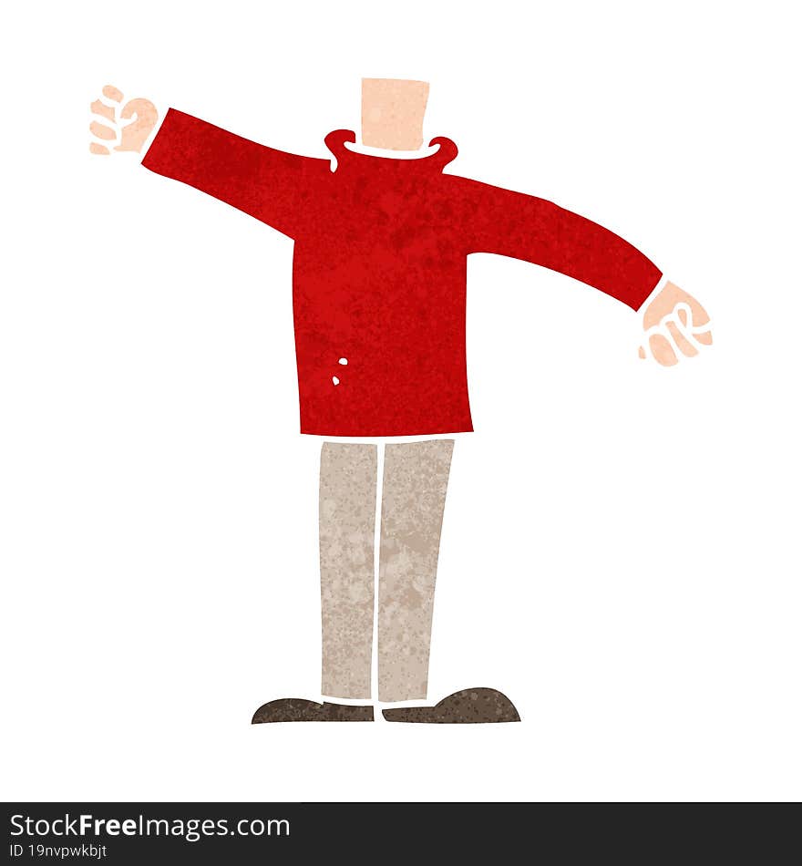 cartoon body waving arms (mix and match cartoons or add own photos