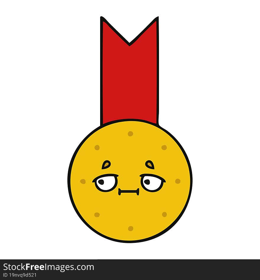 Cute Cartoon Gold Medal