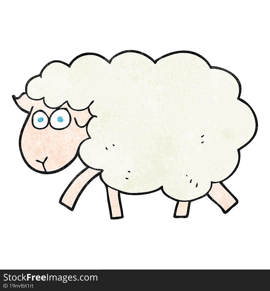 textured cartoon sheep