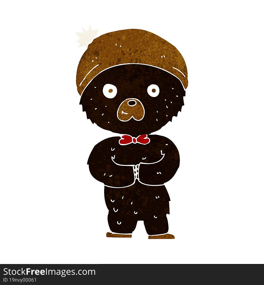 Cartoon Little Black Bear