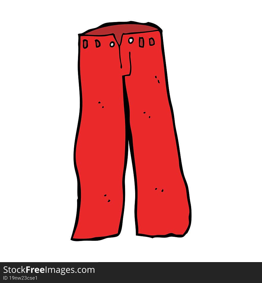 cartoon red pants