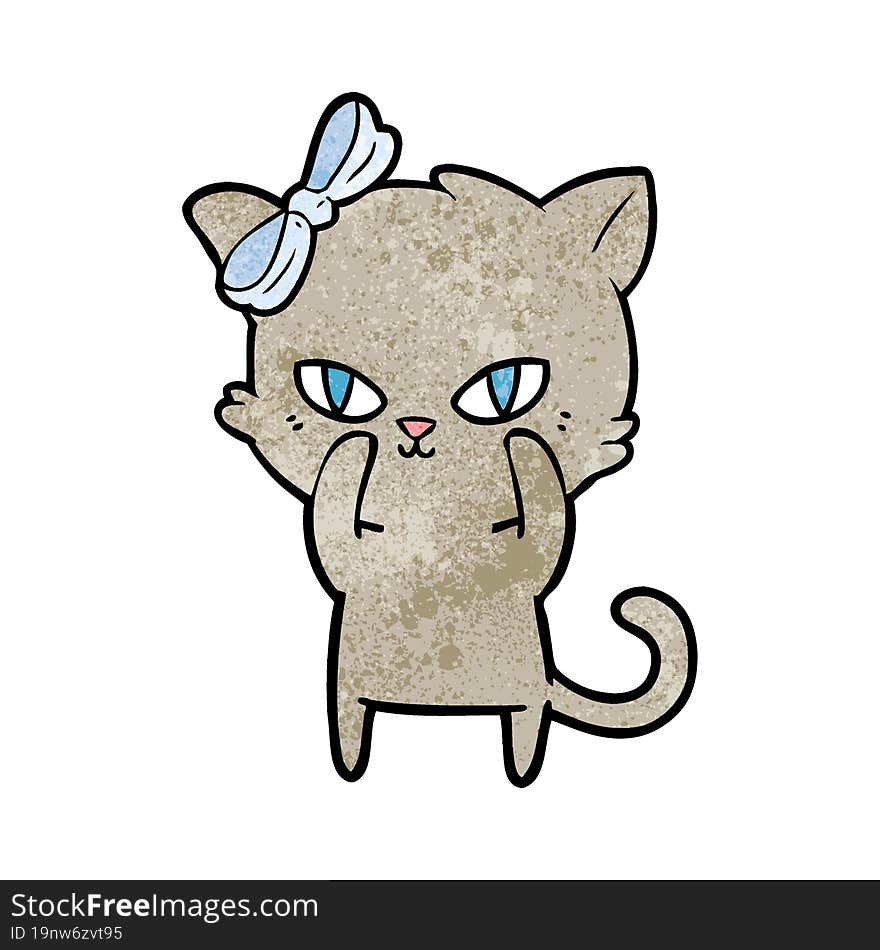 cute cartoon cat. cute cartoon cat