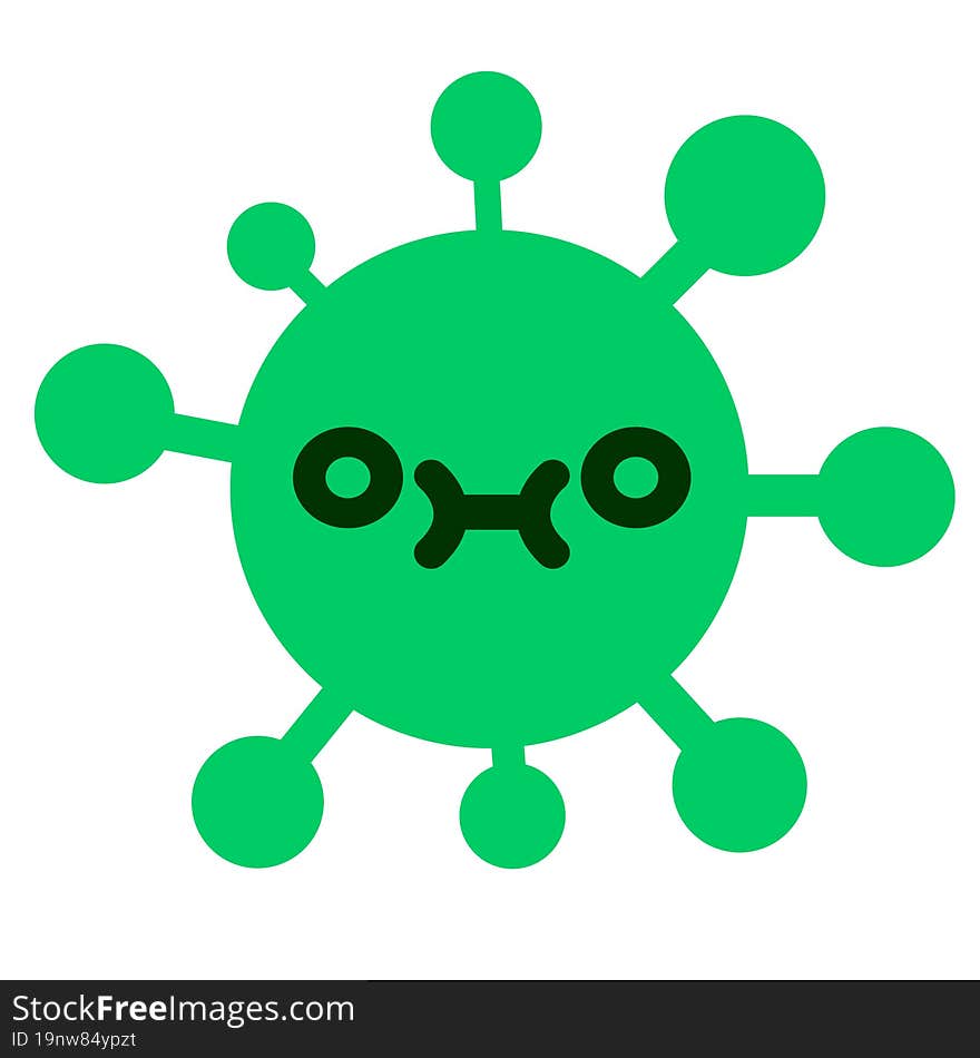 cute blank eyed virus