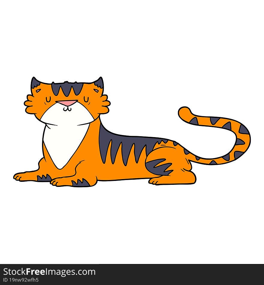 cartoon tiger. cartoon tiger