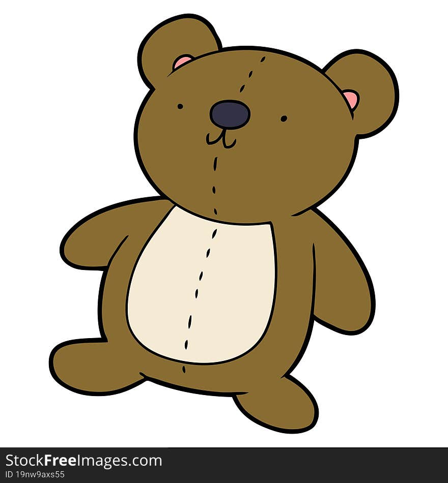 cartoon stuffed toy bear. cartoon stuffed toy bear