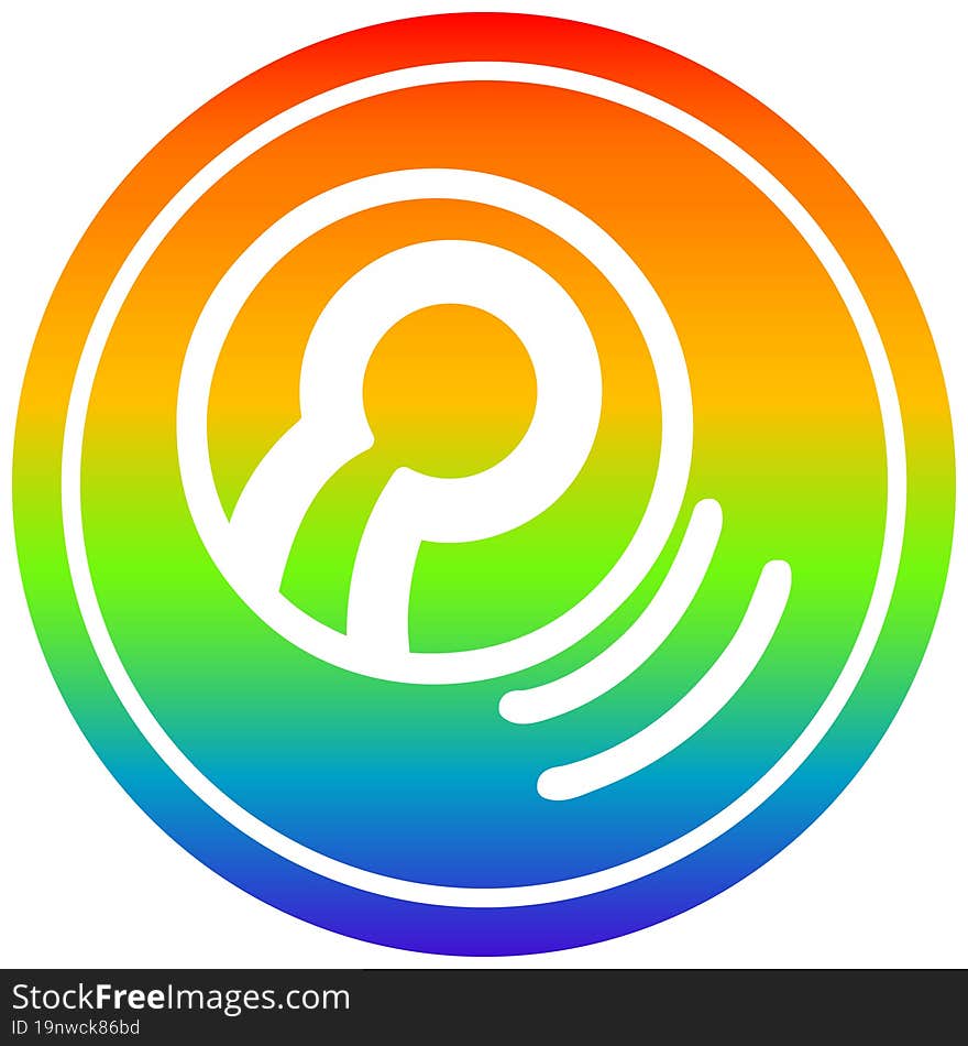 tennis ball circular icon with rainbow gradient finish. tennis ball circular icon with rainbow gradient finish