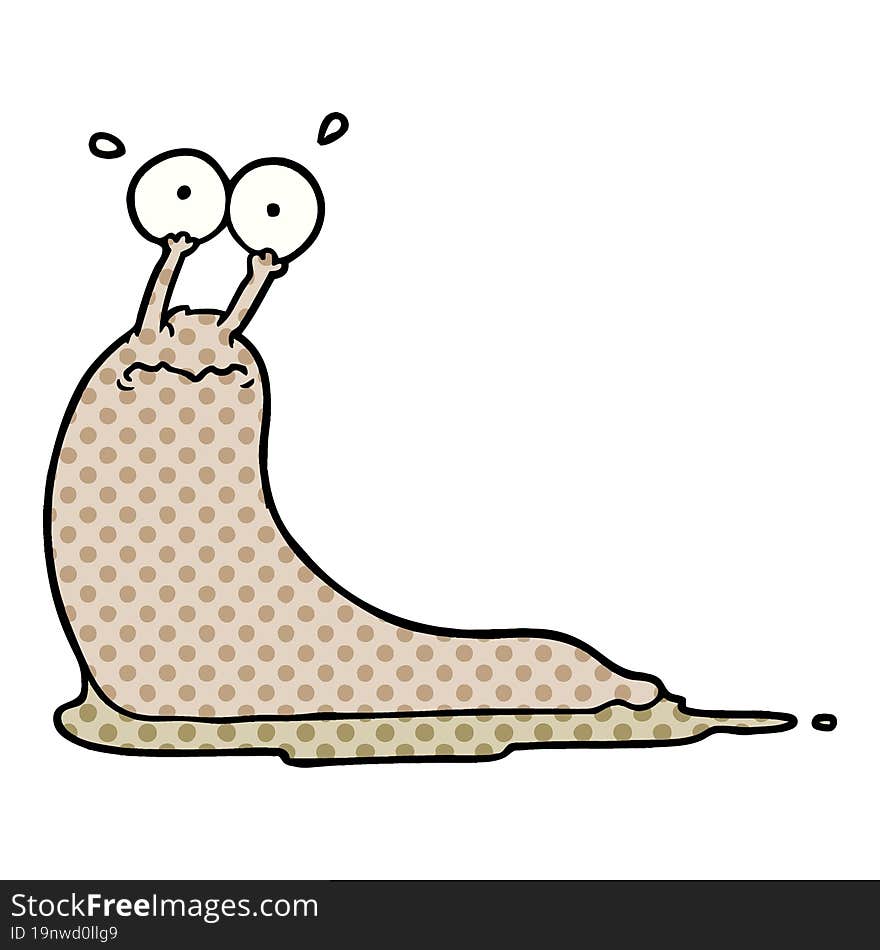 cartoon slug. cartoon slug