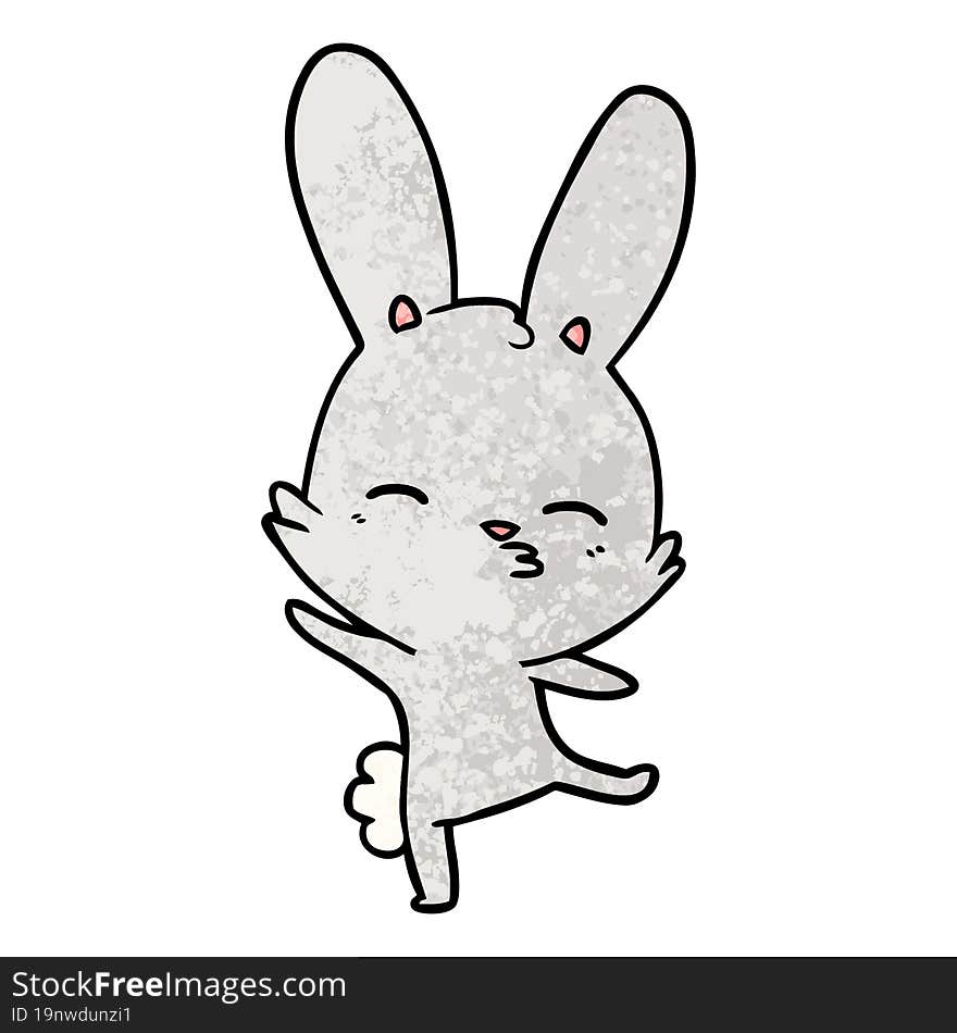 curious bunny cartoon. curious bunny cartoon