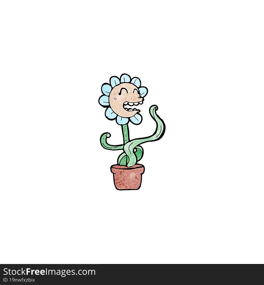 Flower Cartoon Character