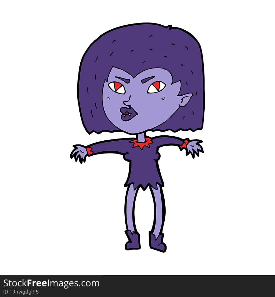 cartoon vampire girl