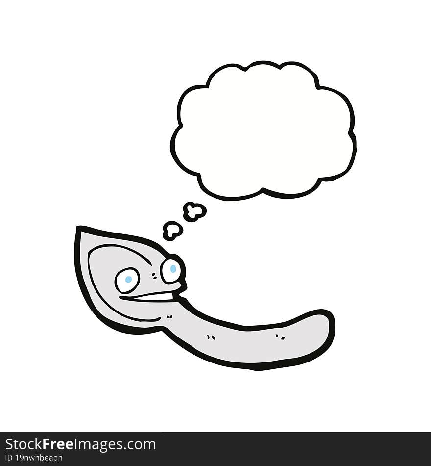 Cartoon Spoon With Thought Bubble