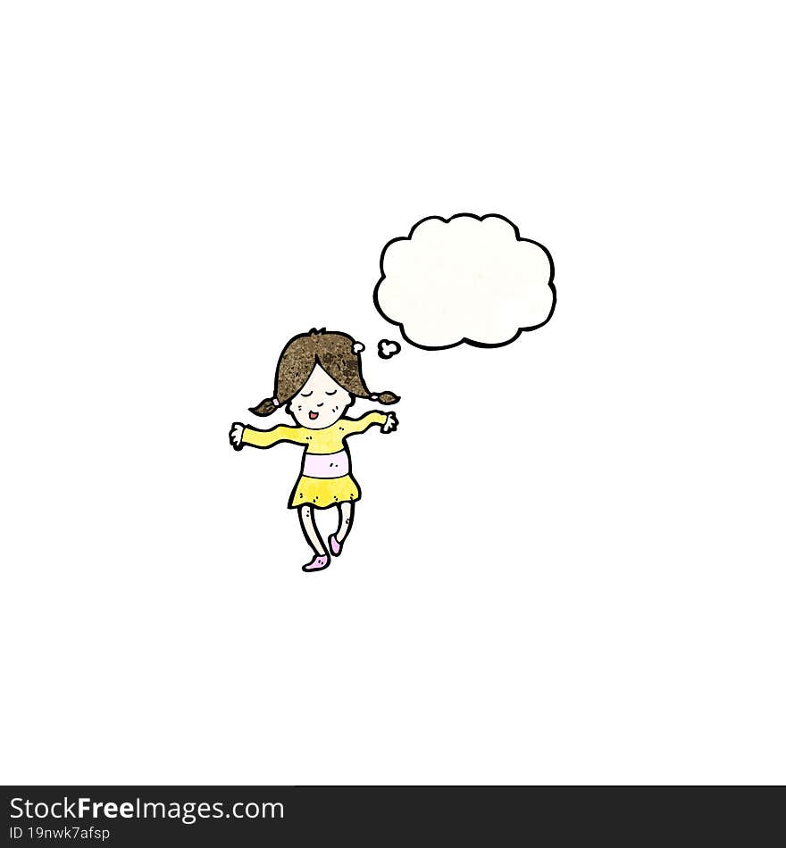 cartoon dancing girl