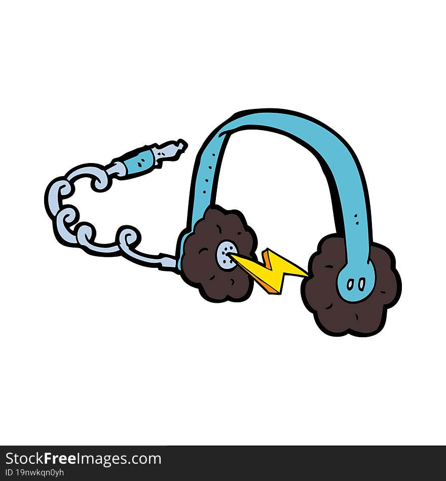 cartoon headphones