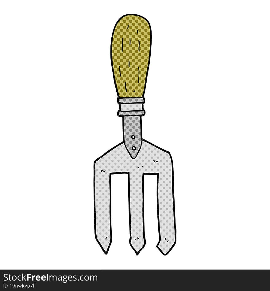 Cartoon Garden Fork