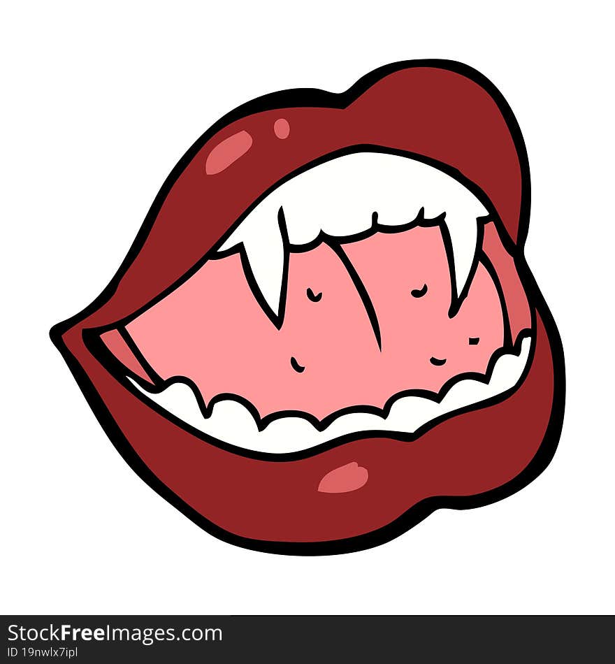 cartoon vampire lips