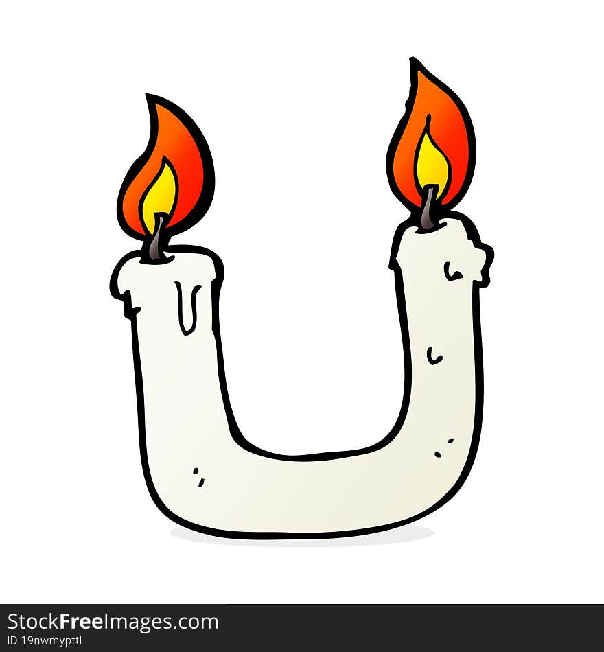 burning the candle at both ends cartoon