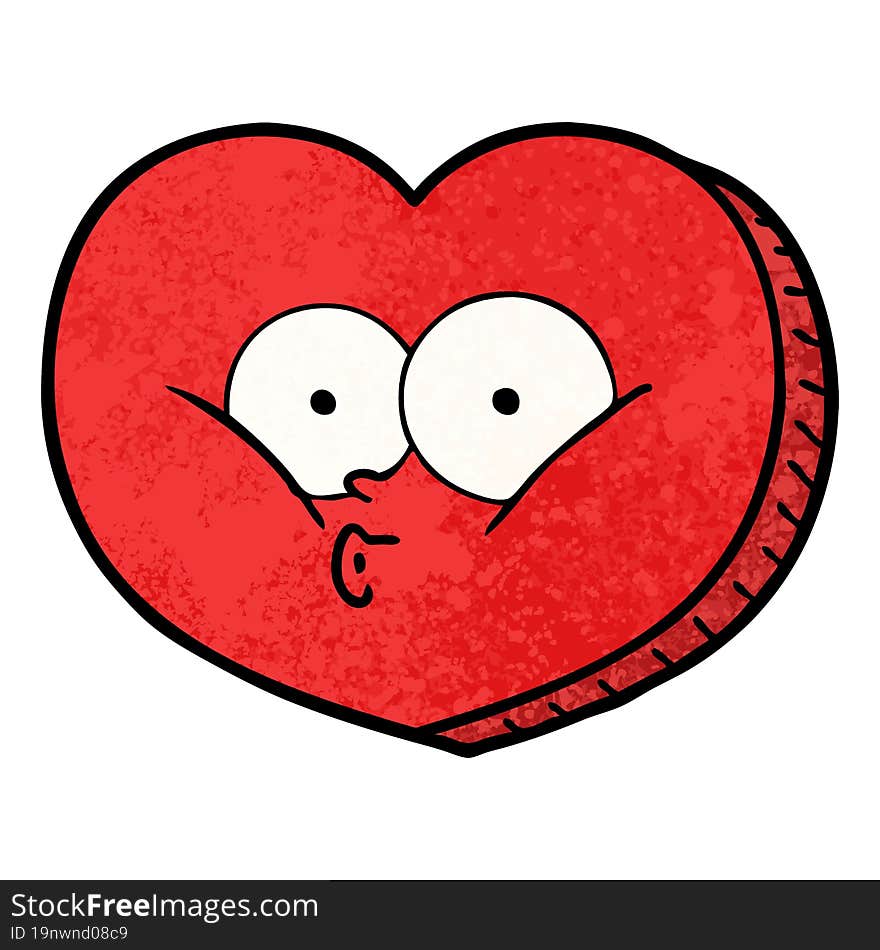 cartoon love heart. cartoon love heart