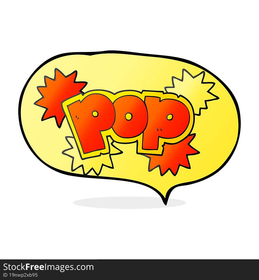 speech bubble cartoon pop explosion symbol