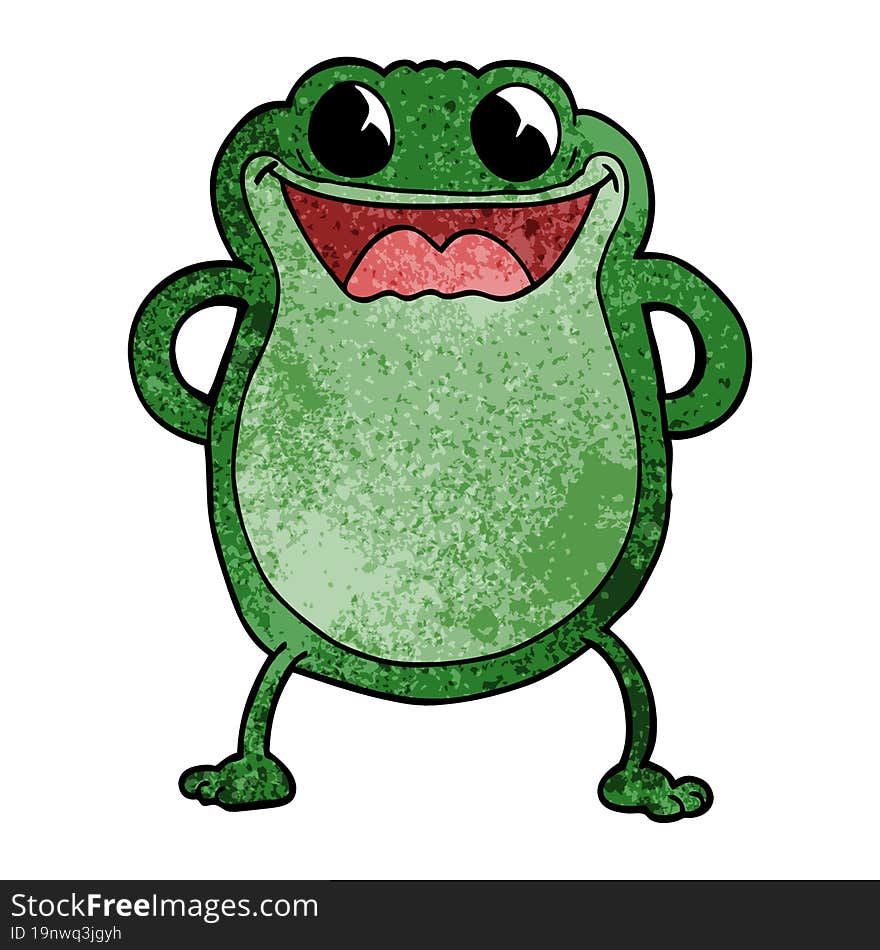 Cartoon Doodle Frog