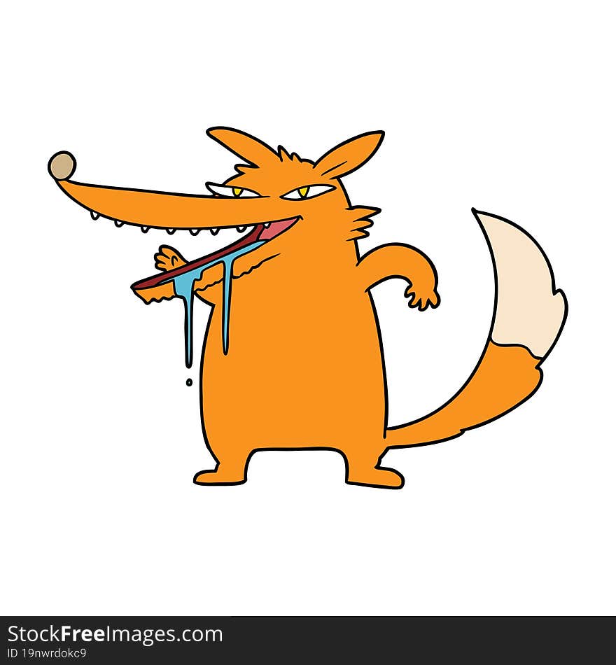 fat fox cartoon character. fat fox cartoon character