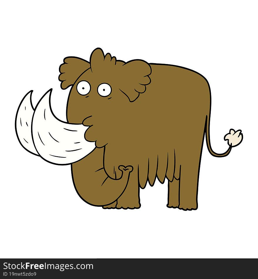 cartoon mammoth. cartoon mammoth