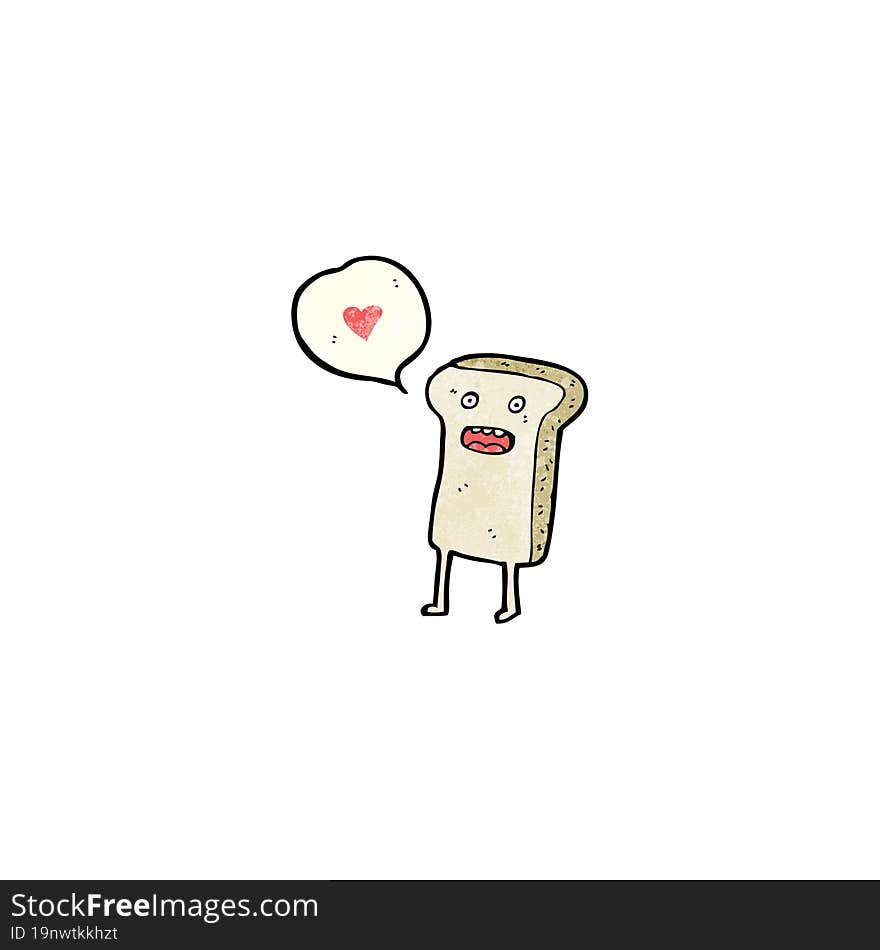 slice of bread cartoon character