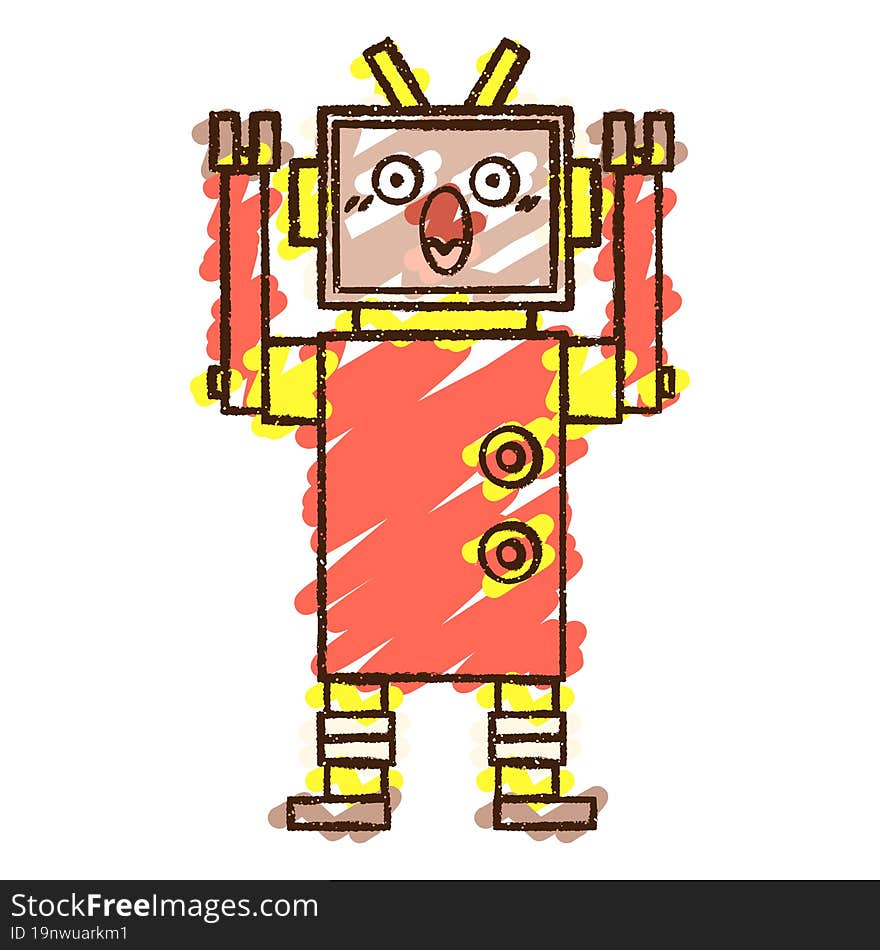 Robot Chalk Drawing