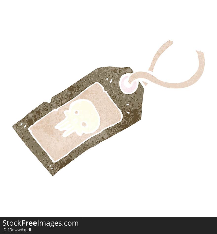 Skull Luggage Tag