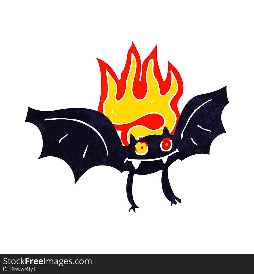 cartoon vampire bat