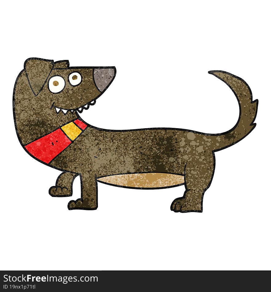 Textured Cartoon Dog