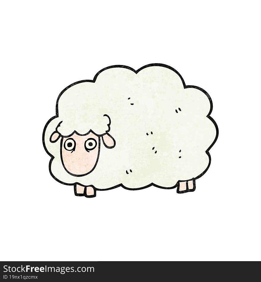 textured cartoon farting sheep