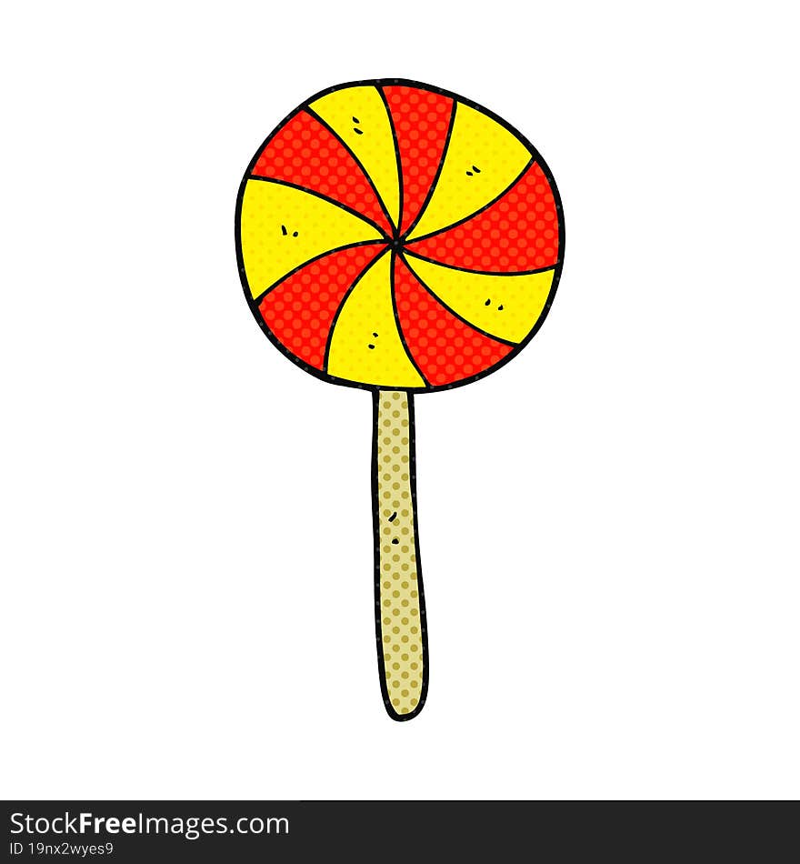 Cartoon Candy Lollipop