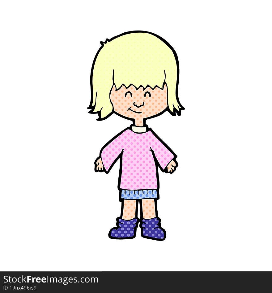 cartoon girl